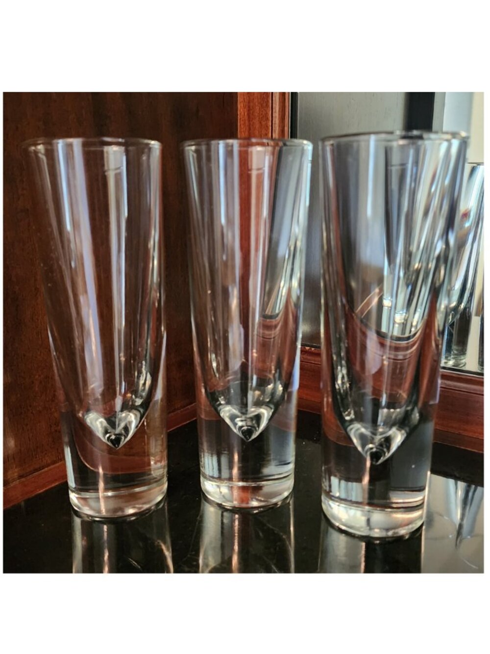 3 MCM Carlo Moretti Italian Brunch Bullet Glasses VTG 70-80's Made Italy Heavy